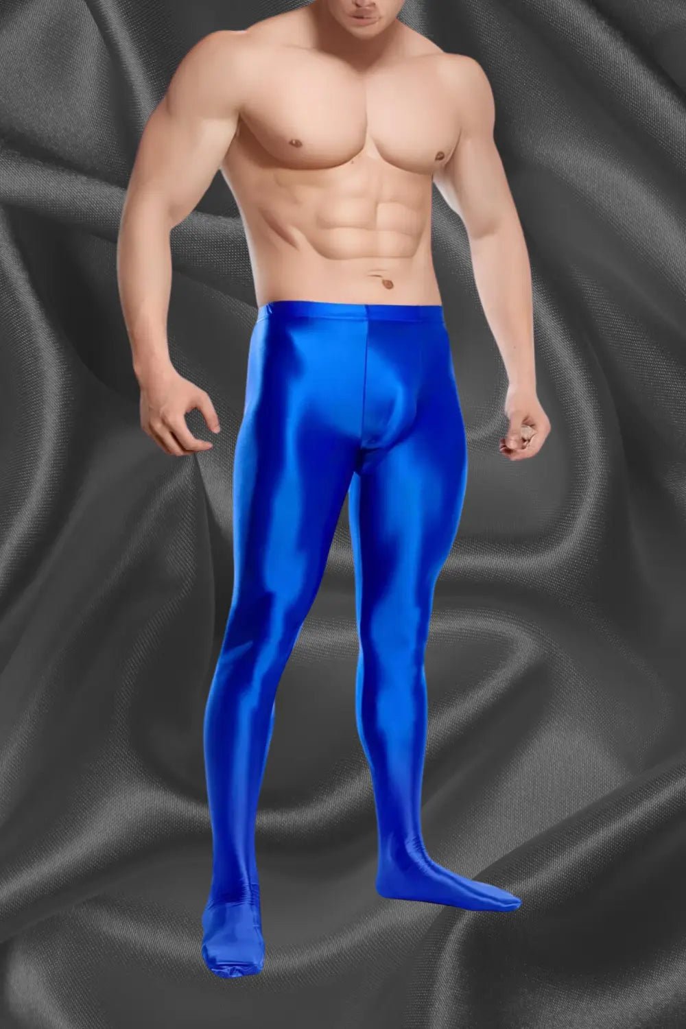 Maskulo Trevor Ironsilk Tight Leggings in Royal Blue. Super tight, stretchy men&