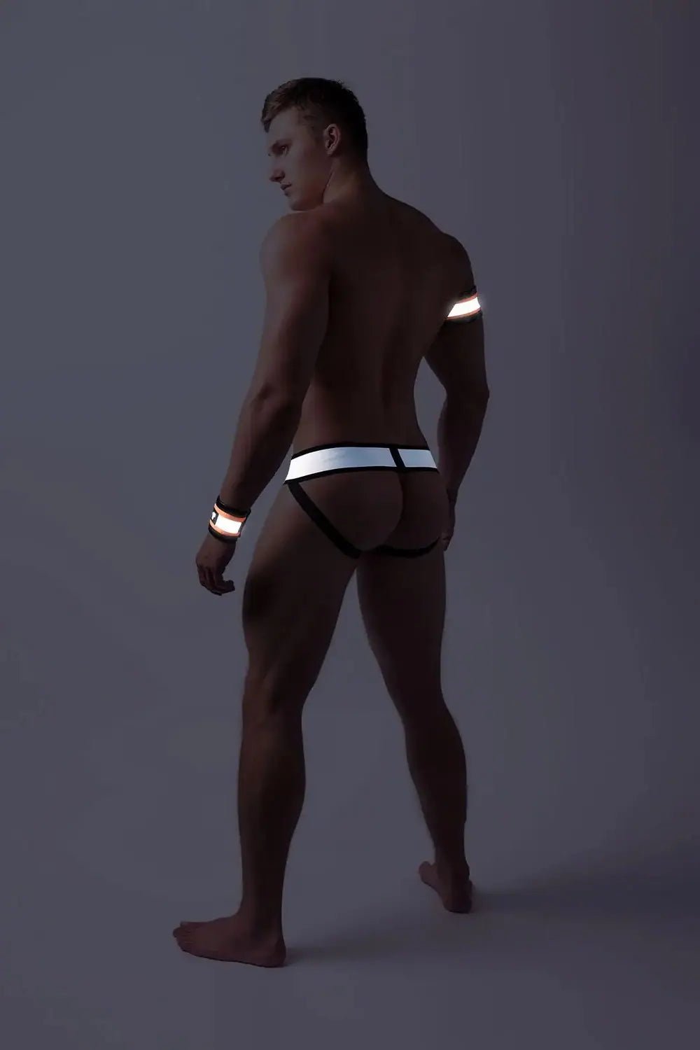 Youngero. Jockstrap with detachable codpiece. Orange Neon - Maskulo - MJS179-Y1 - Maskulo EU Global Online Store