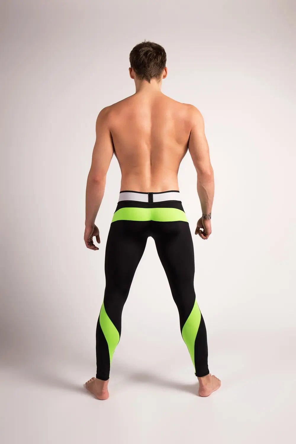 Youngero. Leggings, regular rear. Codpiece. Green Neon - Maskulo - MLG151-Y1 - Maskulo EU Global Online Store