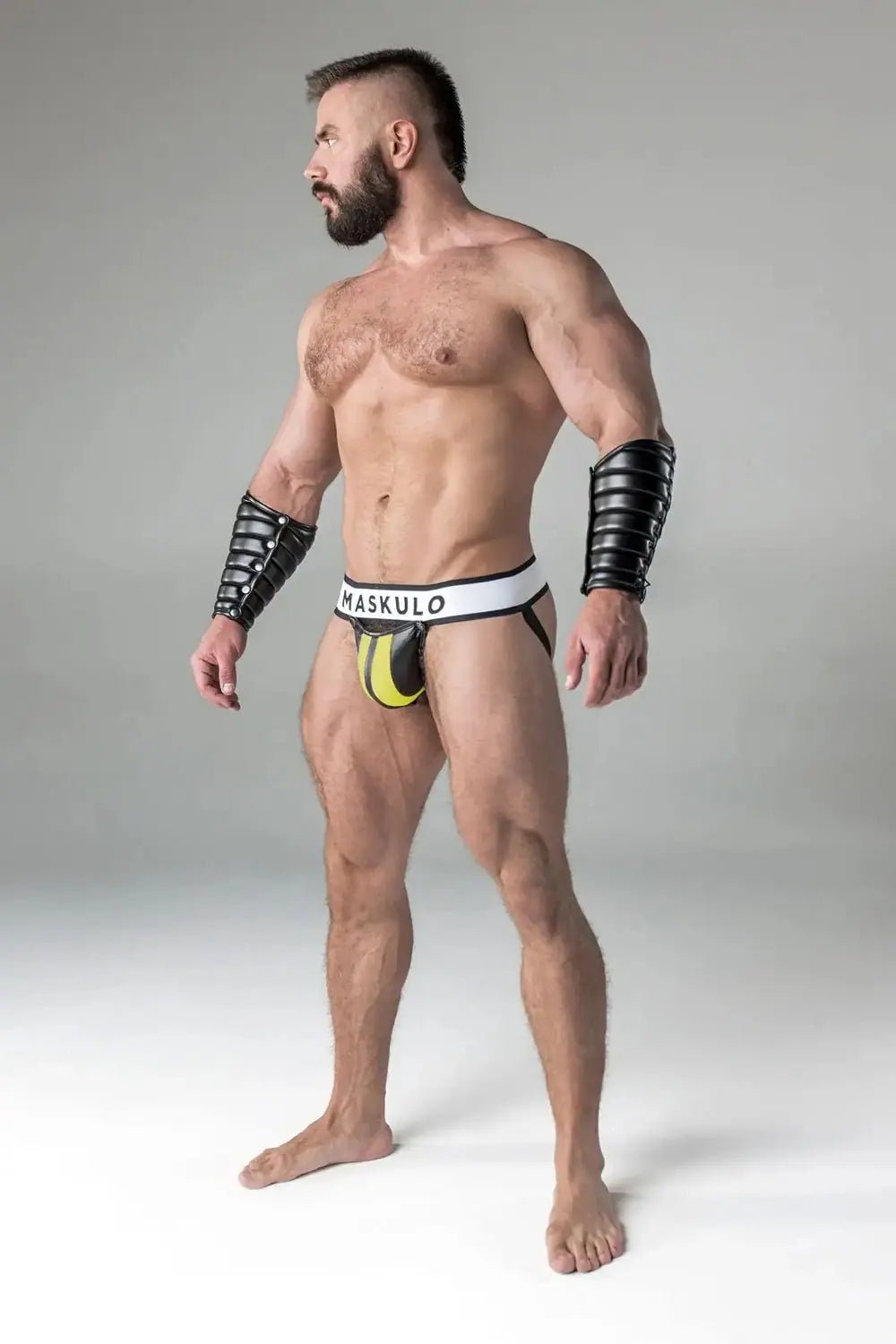 Armored. Jockstrap with detachable codpiece - Maskulo - MJS169-Y1 - Maskulo EU Global Online Store