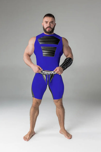 Armored. Tank Top. Front Pads. Blue Royal - Maskulo - MTP138-Y1 - Maskulo EU Global Online Store