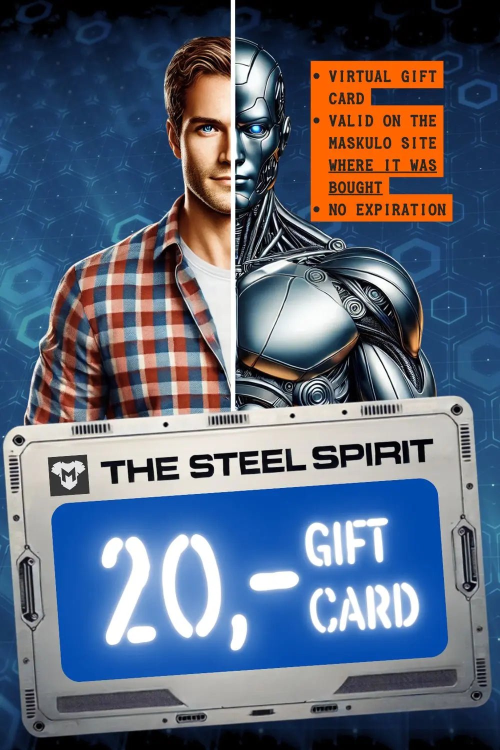 Maskulo Gift Card "The Steel Spirit" - Maskulo - MGC101-Y1- Maskulo EU Global Online Store