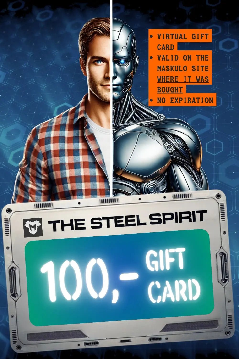 Maskulo Gift Card "The Steel Spirit" - Maskulo - MGC101-Y3- Maskulo EU Global Online Store