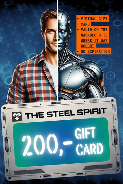 Maskulo Gift Card "The Steel Spirit" - Maskulo - MGC101-Y4- Maskulo EU Global Online Store