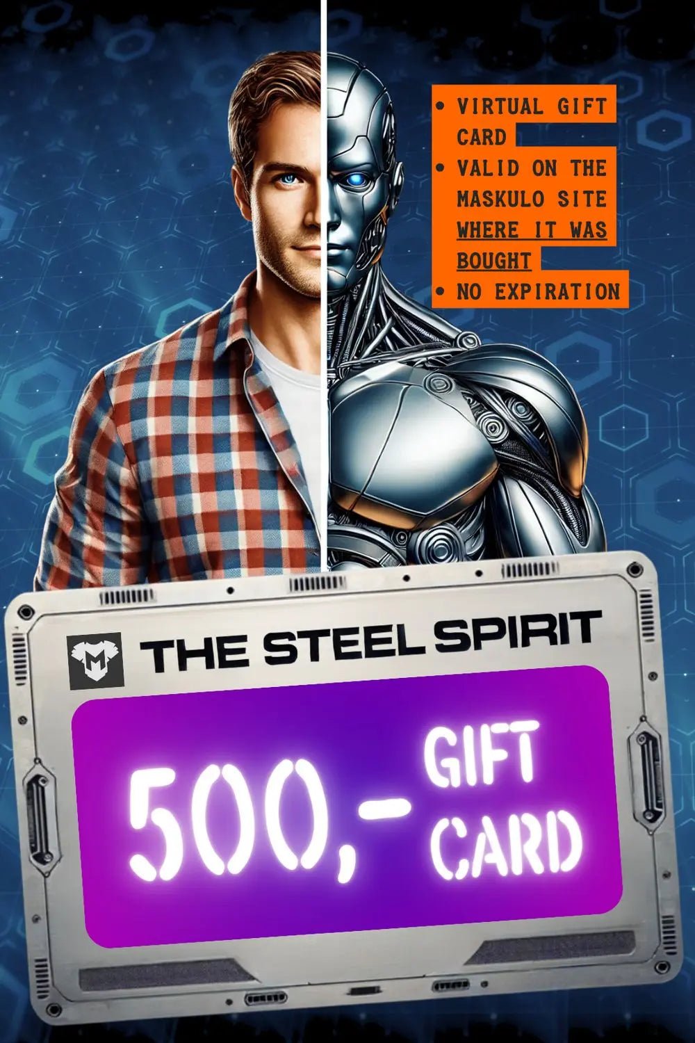 Maskulo Gift Card "The Steel Spirit" - Maskulo - MGC101-Y5- Maskulo EU Global Online Store