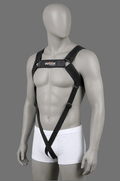 Outtox Body Harness with Snaps. Black - Outtox - XHR120-Y1- Maskulo EU Global Online Store