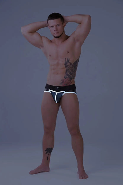 Youngero. Briefs. Mesh Codpiece. Open Rear. White Neon - Maskulo - MBR152-Y1 - Maskulo EU Global Online Store