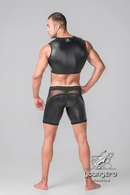 Youngero. Crop Top. Black - Maskulo - MTP129-Y1 - Maskulo EU Global Online Store