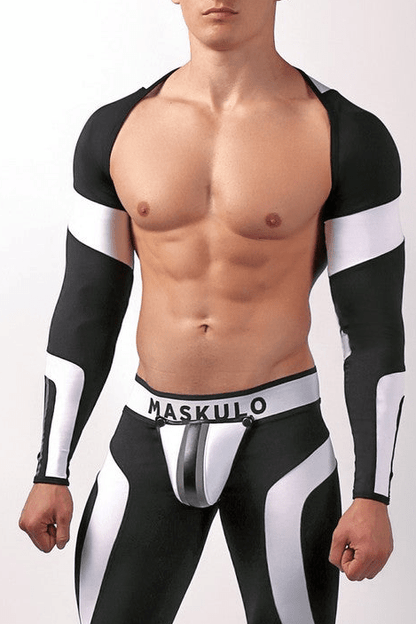 Youngero Crop Top. Long Sleeves. White - Maskulo - MTP159-Y1 - Maskulo EU Global Online Store